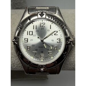 Advance Puritan Quartz PUR54813W New Battery Mens Watch 39MM 7.5" AA17